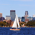 Minneapolis Skyline Lake Calhoun Sailing